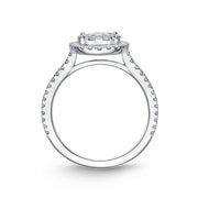 Bouquet Halo Engagement Ring .61ctw approx.