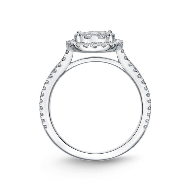 Bouquet Halo Engagement Ring .61ctw approx.