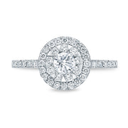 Bouquet Halo Engagement Ring .72ctw approx.