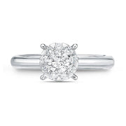 Bouquet Solitaire Engagement Ring .32ctw approx. (.20 center