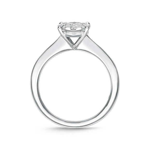 Bouquet Solitaire Engagement Ring .32ctw approx. (.20 center