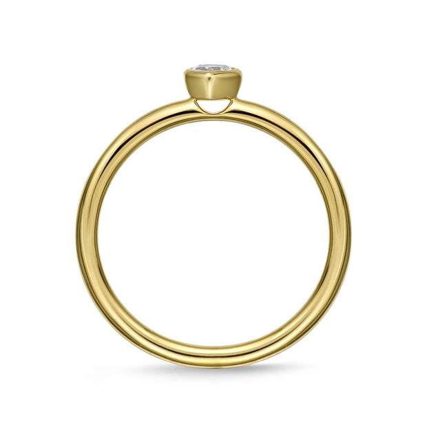 Heart Shape Petite Stackable Band .11ctw approx.