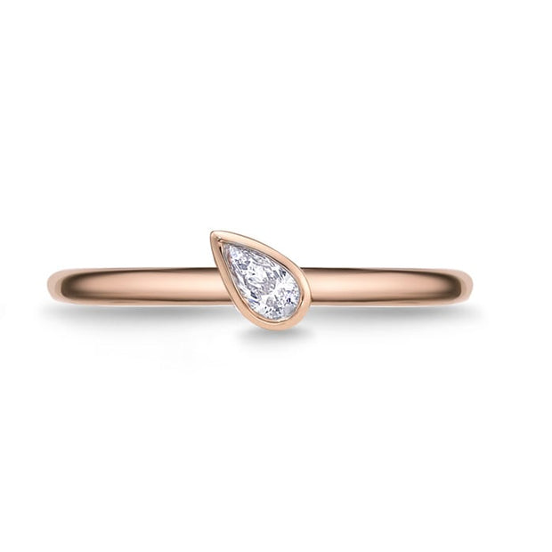 Pear Shape Petite Stackable Band .10ctw approx.