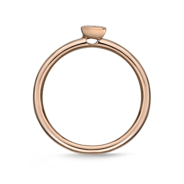 Pear Shape Petite Stackable Band .10ctw approx.