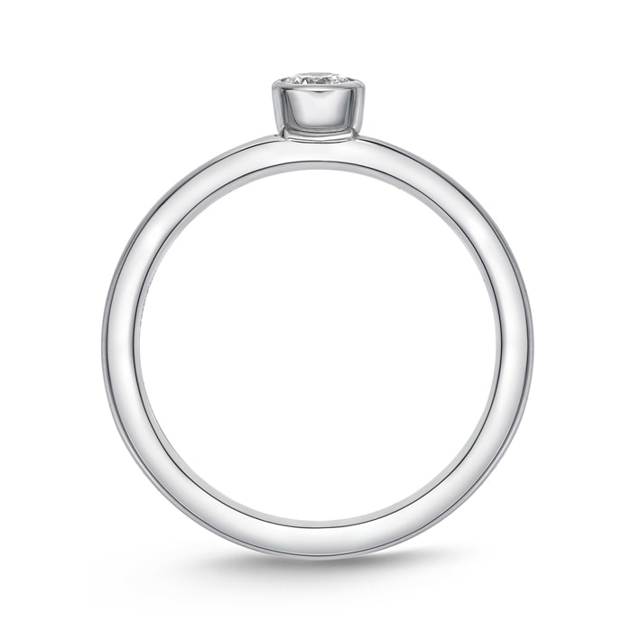 Single Diamond Petite Stackable Band .16ctw approx.