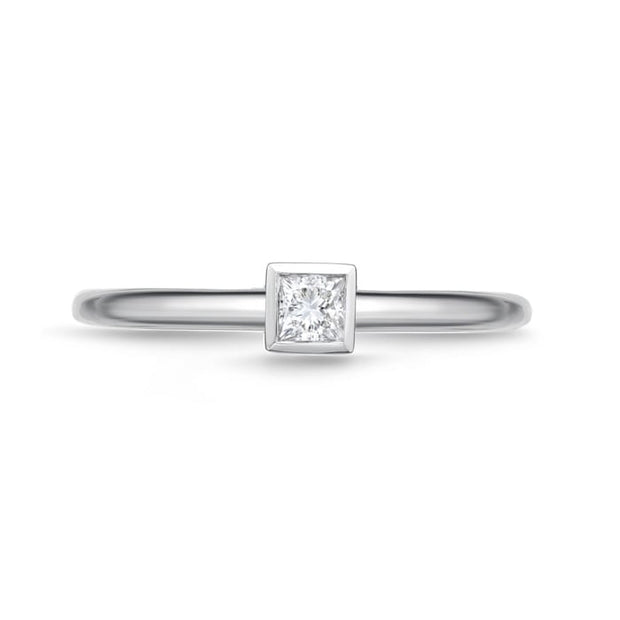 Princess Cut Petite Stackable Band .15ctw approx.