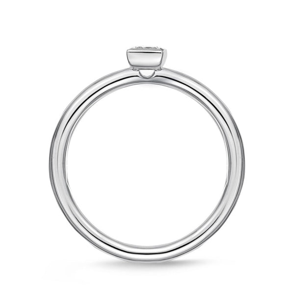 Princess Cut Petite Stackable Band .15ctw approx.