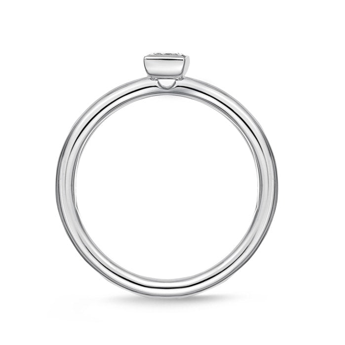 Princess Cut Petite Stackable Band .15ctw approx.