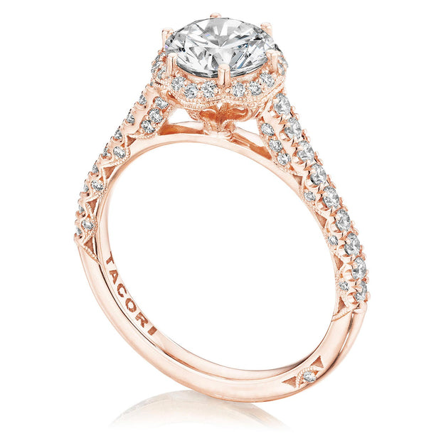 Round Bloom Engagement Ring