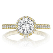 Round Bloom Engagement Ring