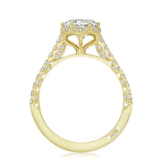 Round Bloom Engagement Ring
