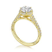 Round Bloom Engagement Ring