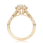 Round Bloom Engagement Ring