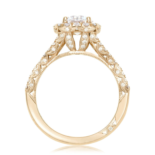 Round Bloom Engagement Ring