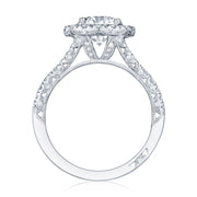 Round with Cushion Bloom Engagement Ring