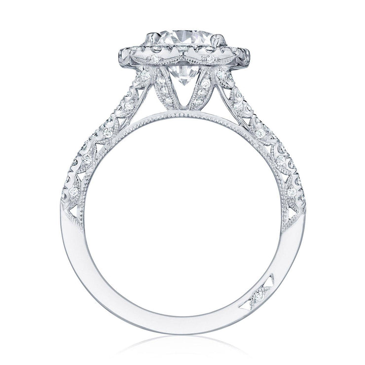 Round with Cushion Bloom Engagement Ring