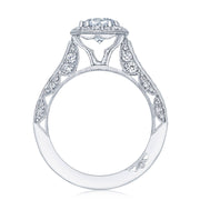 Round with Cushion Bloom Engagement Ring