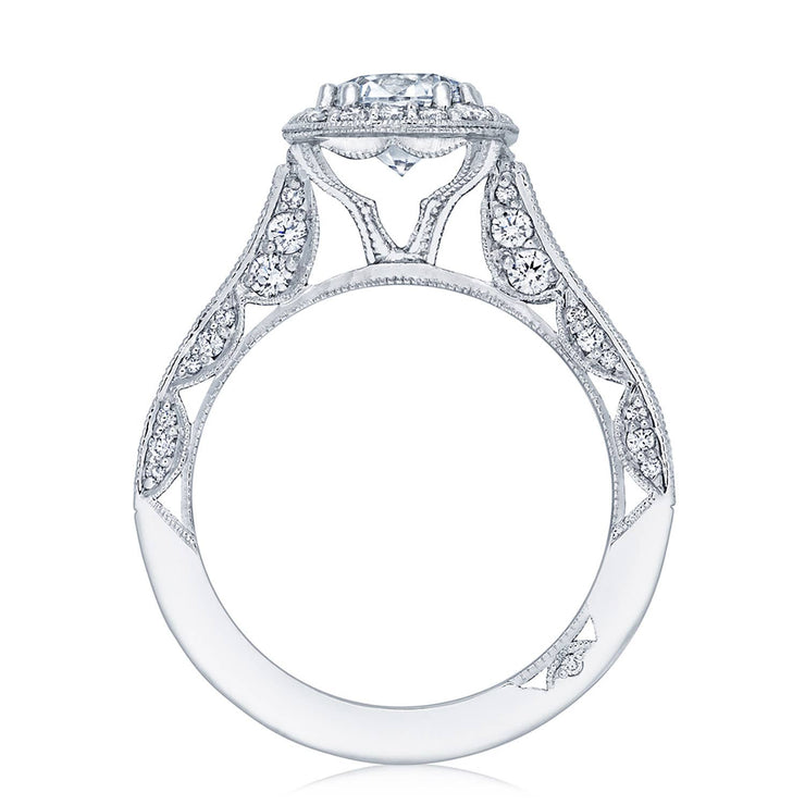 Round with Cushion Bloom Engagement Ring