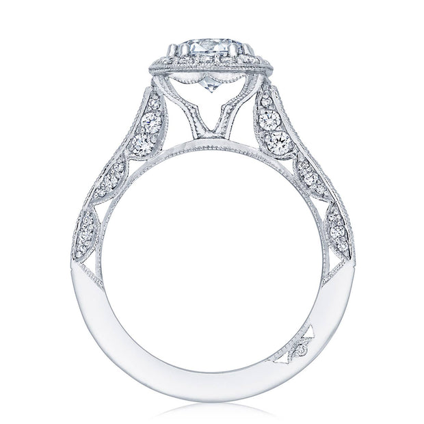 Round with Cushion Bloom Engagement Ring