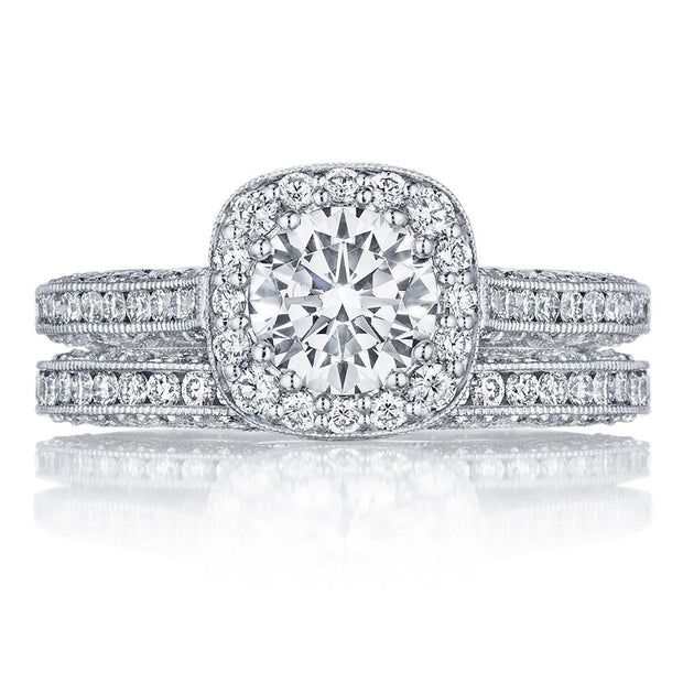 Round Bloom Engagement Ring