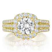 Round Bloom Engagement Ring