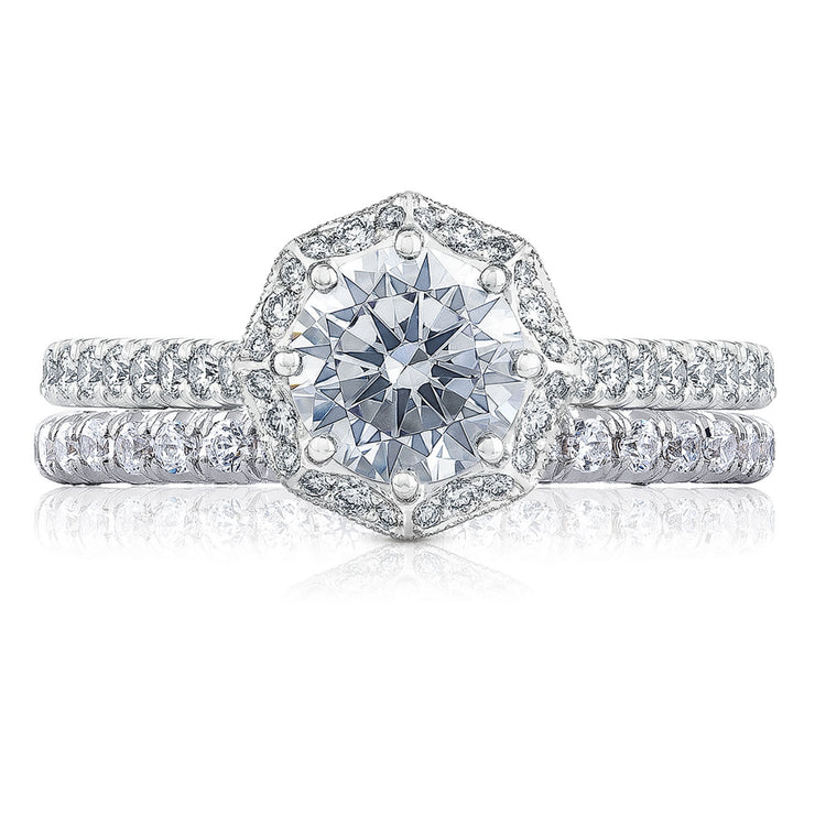 Round Bloom Engagement Ring