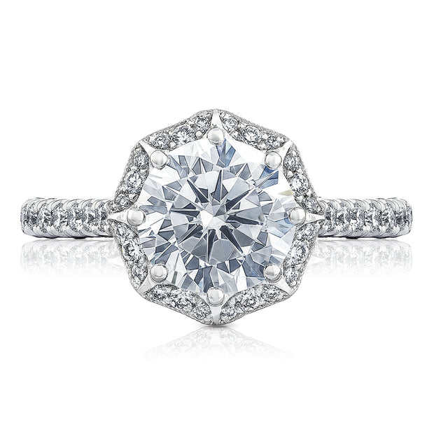 Round Bloom Engagement Ring