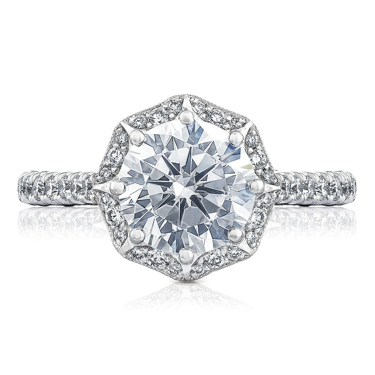 Round Bloom Engagement Ring