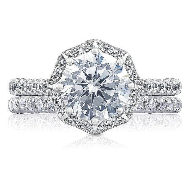 Round Bloom Engagement Ring