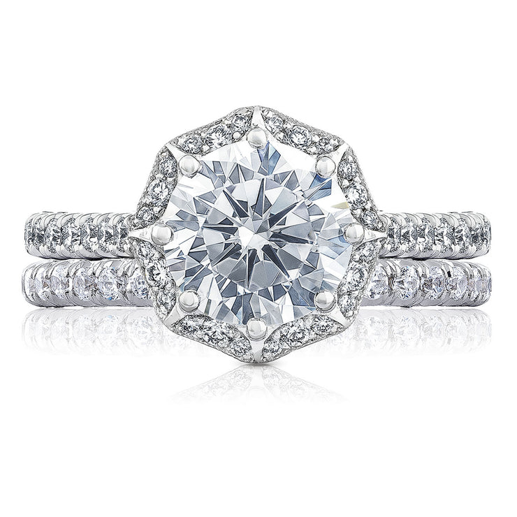 Round Bloom Engagement Ring