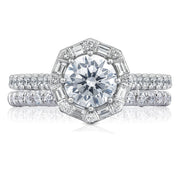 Round Bloom Engagement Ring