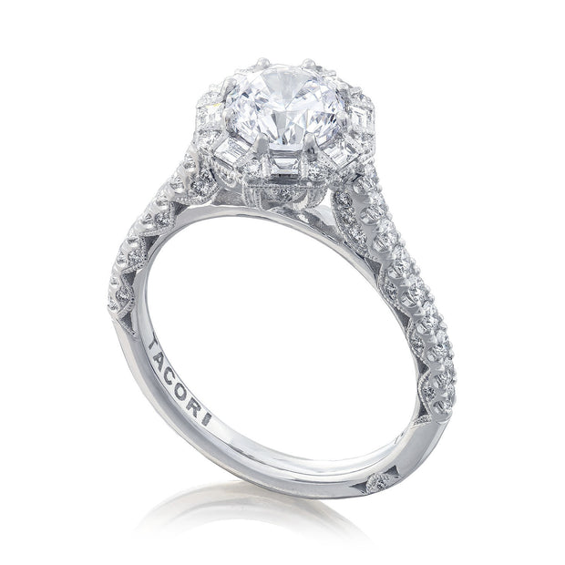 Round Bloom Engagement Ring