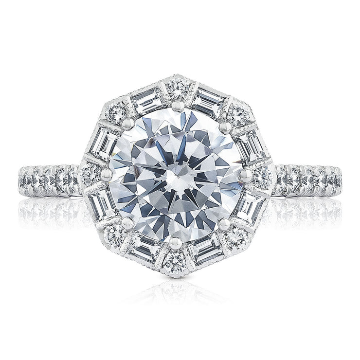 Round Bloom Engagement Ring