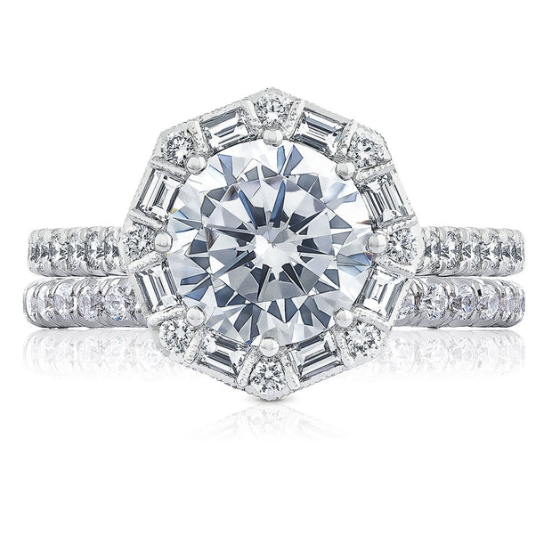 Round Bloom Engagement Ring