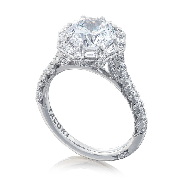 Round Bloom Engagement Ring