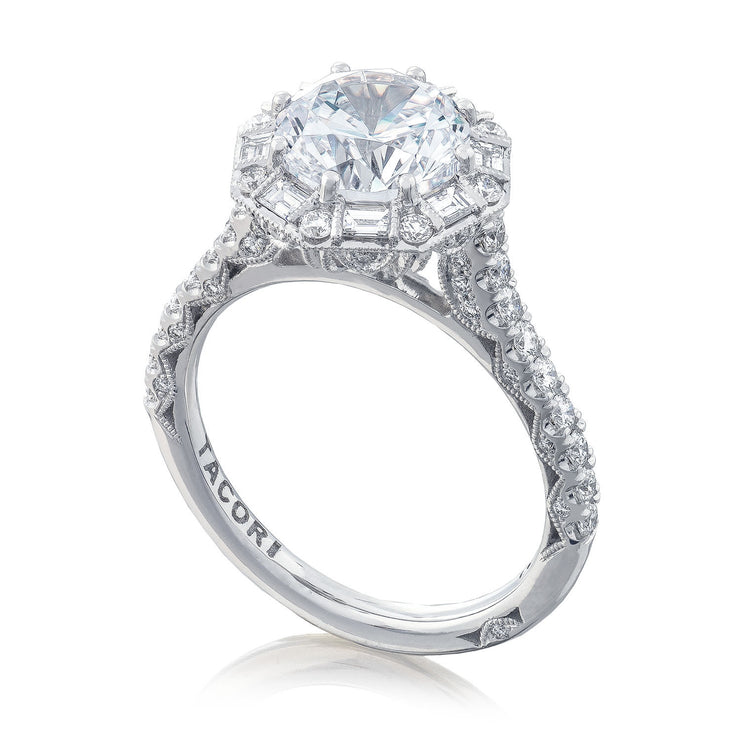 Round Bloom Engagement Ring