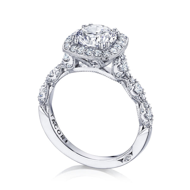 Round Bloom Engagement Ring