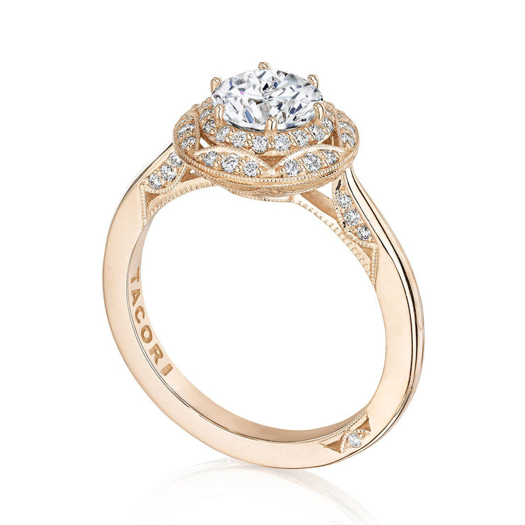 Round Bloom Engagement Ring