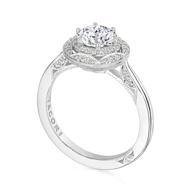 Round Bloom Engagement Ring