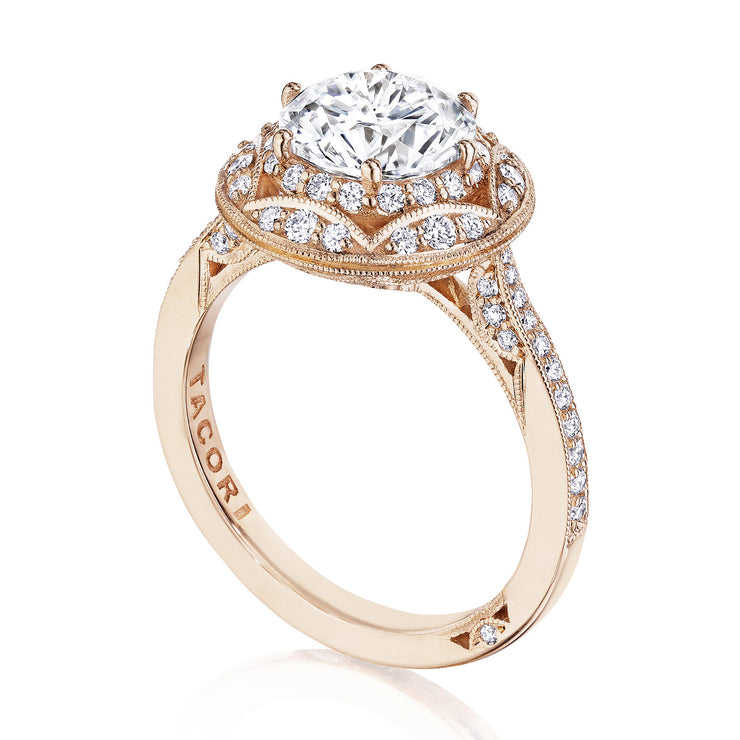 Round Bloom Engagement Ring