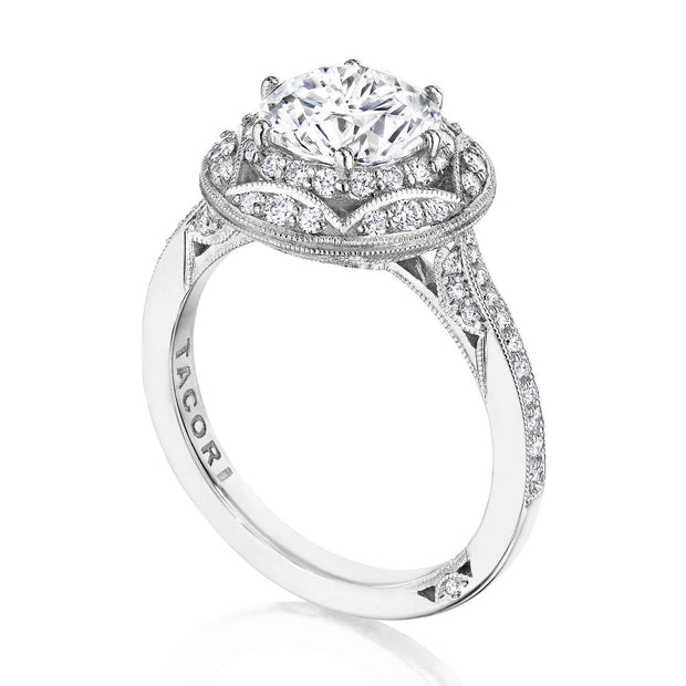 Round Bloom Engagement Ring