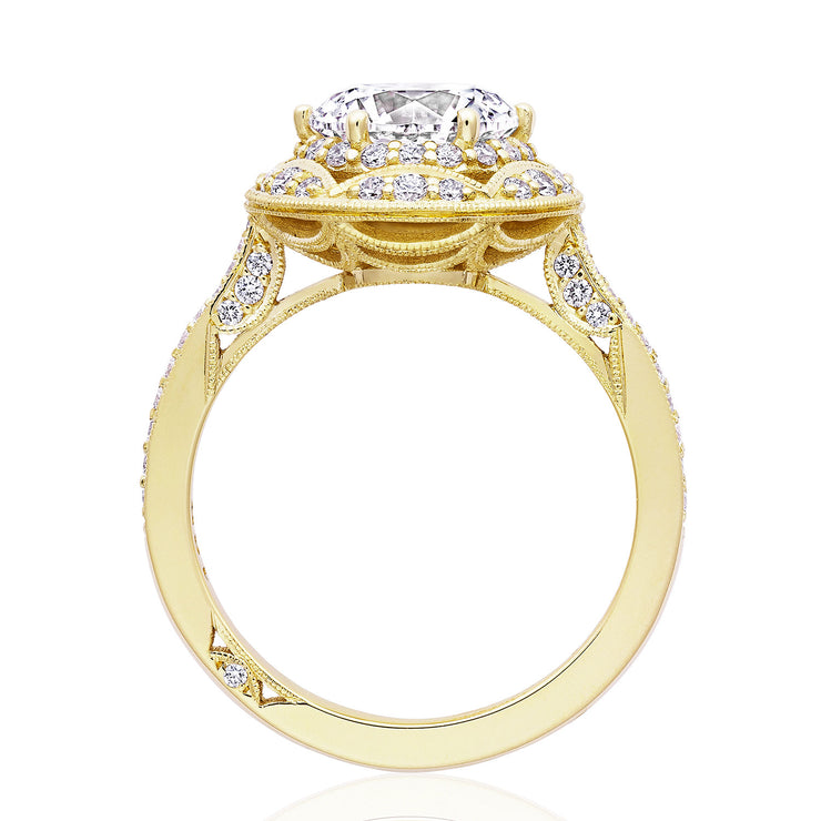 Round Bloom Engagement Ring