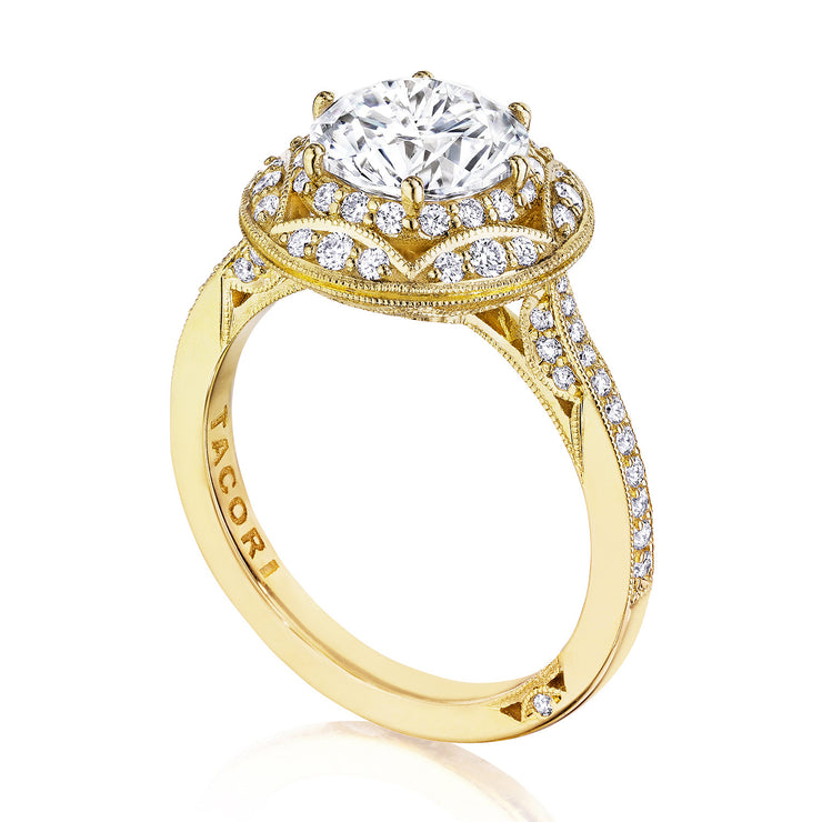 Round Bloom Engagement Ring