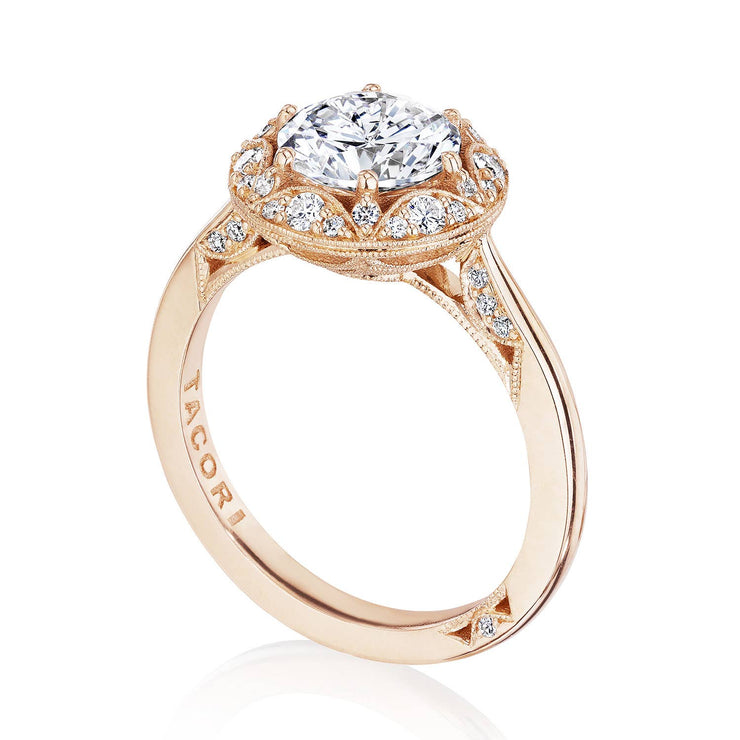 Round Bloom Engagement Ring