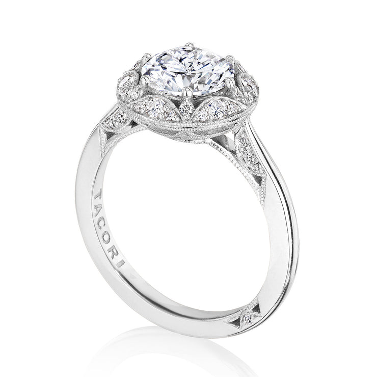 Round Bloom Engagement Ring