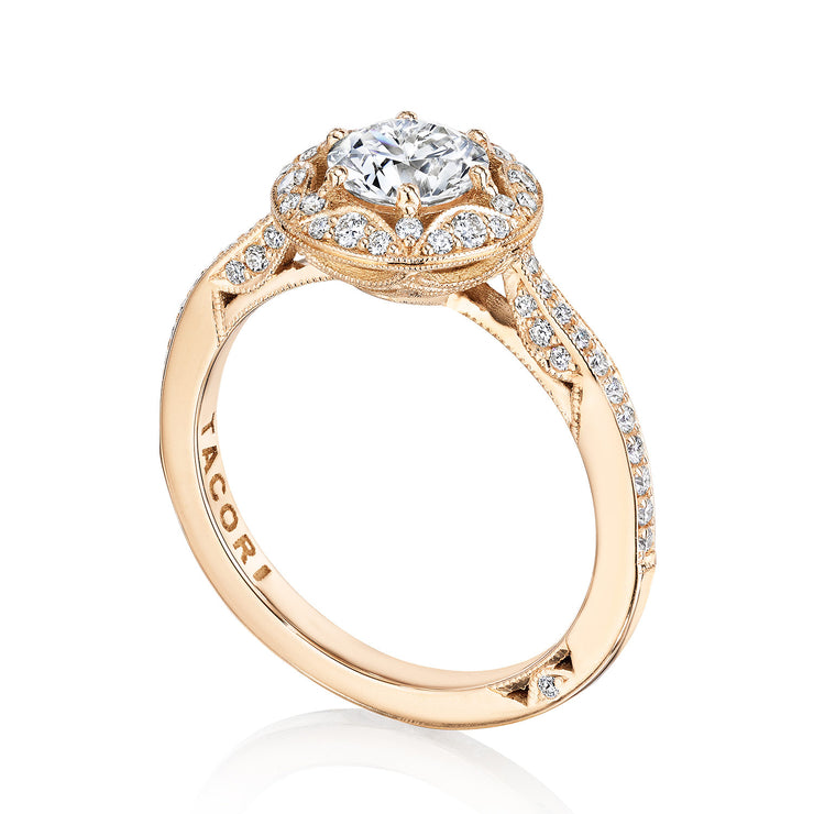 Round Bloom Engagement Ring