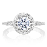 Round Bloom Engagement Ring