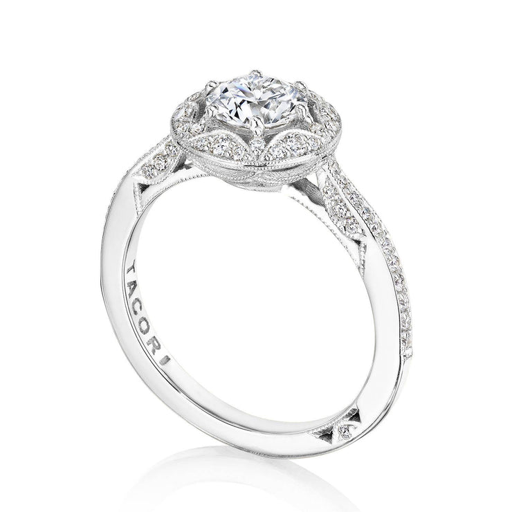 Round Bloom Engagement Ring