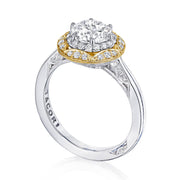 Round Bloom Engagement Ring