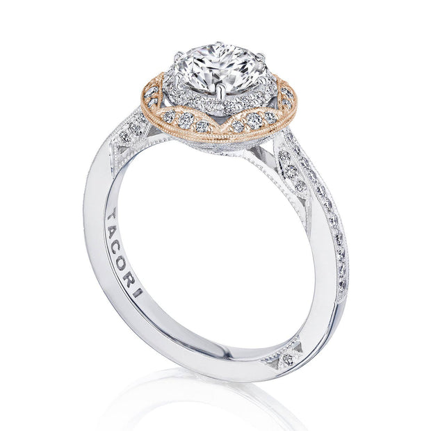 Round Bloom Engagement Ring